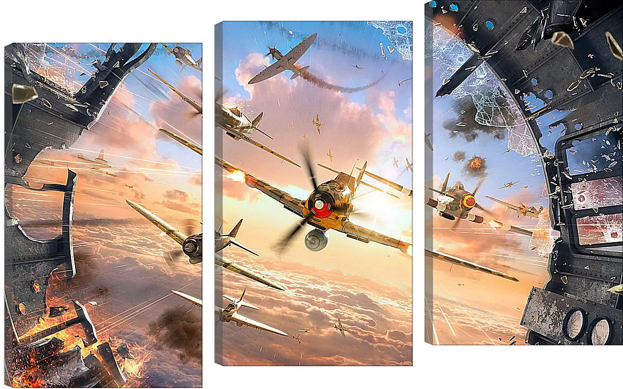 Модульная картина - World Of Warplanes