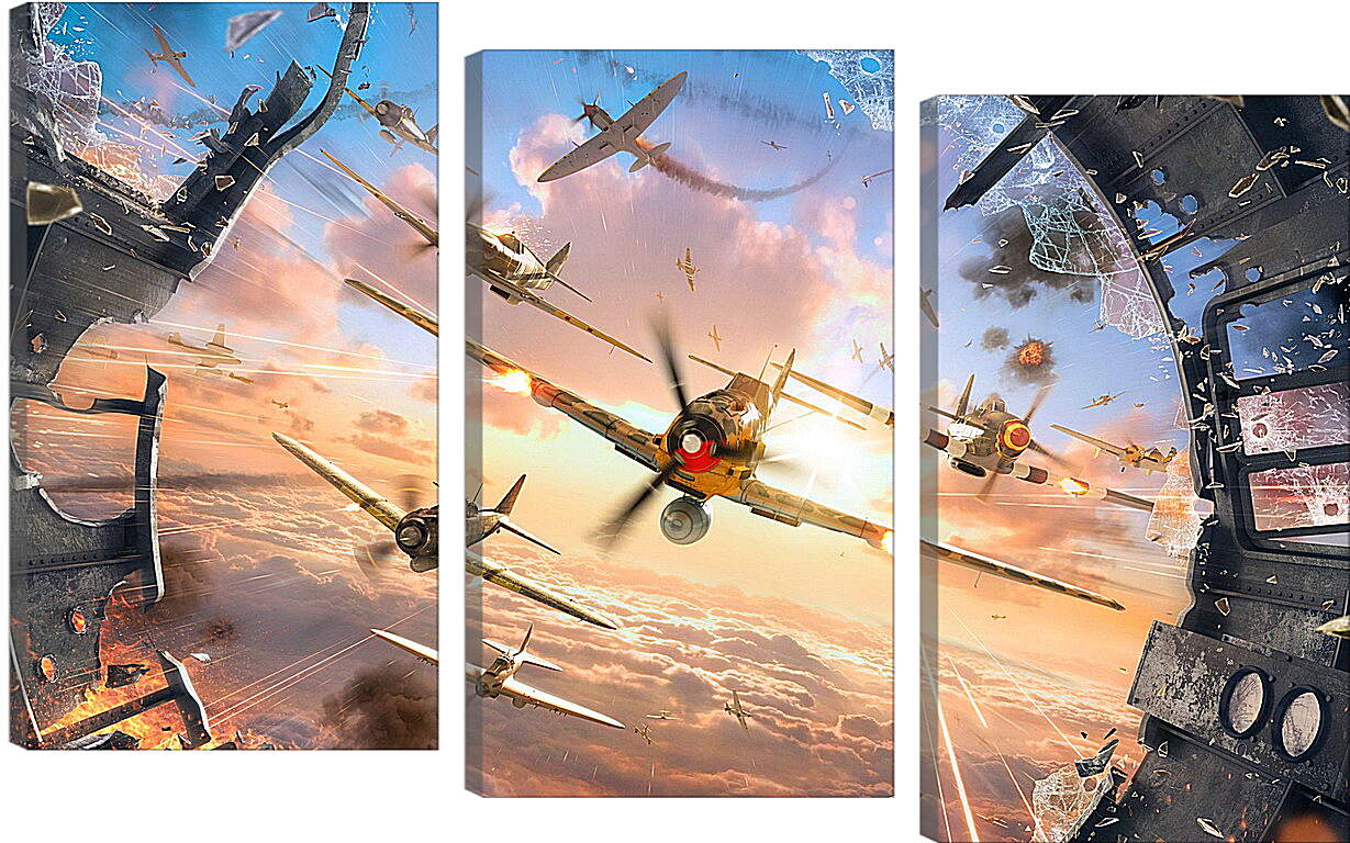 Модульная картина - World Of Warplanes