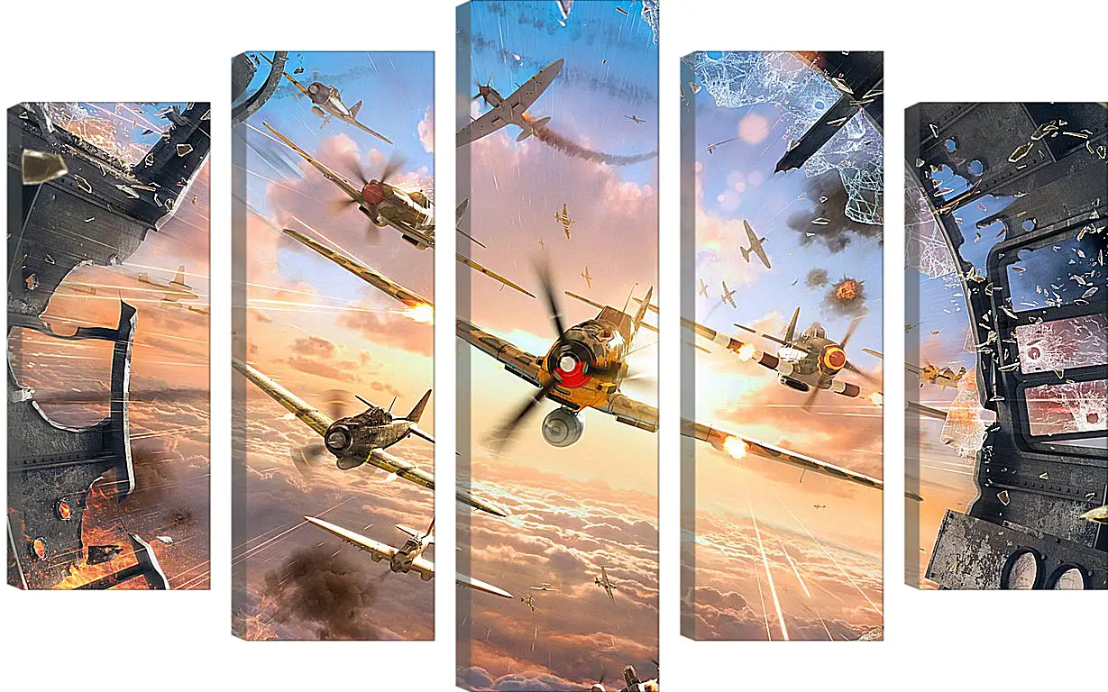 Модульная картина - World Of Warplanes