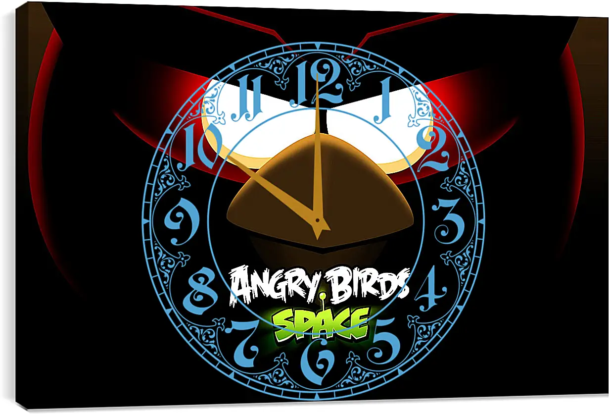 Часы картина - Angry Birds Space
