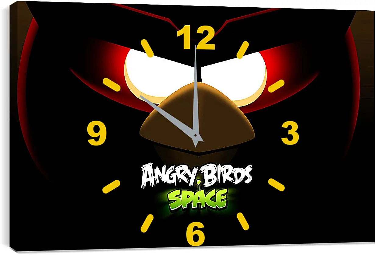 Часы картина - Angry Birds Space
