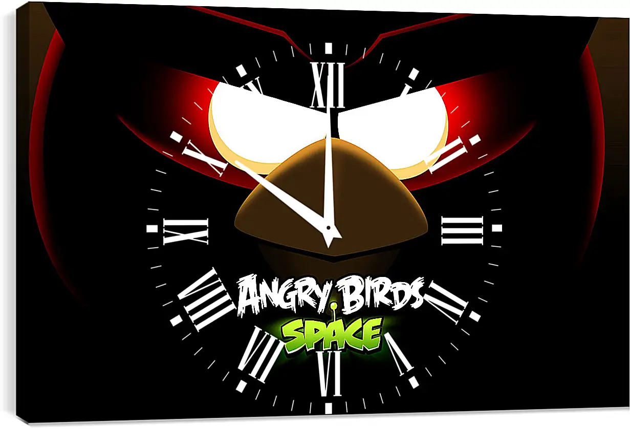 Часы картина - Angry Birds Space
