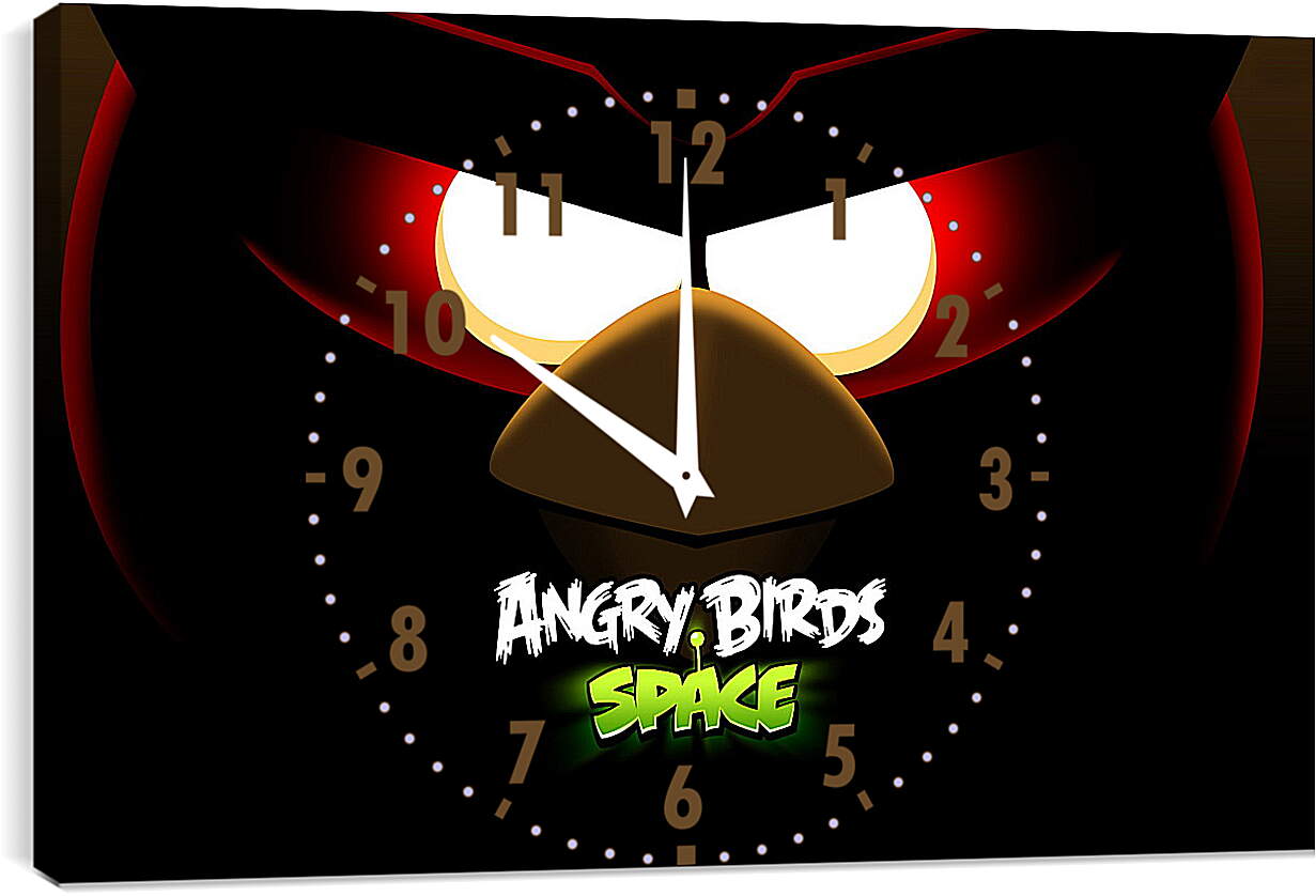 Часы картина - Angry Birds Space

