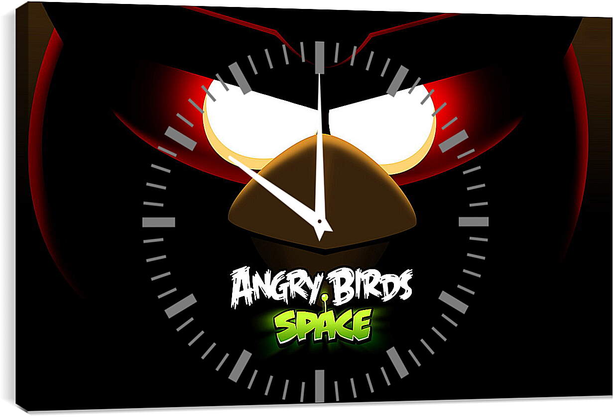 Часы картина - Angry Birds Space
