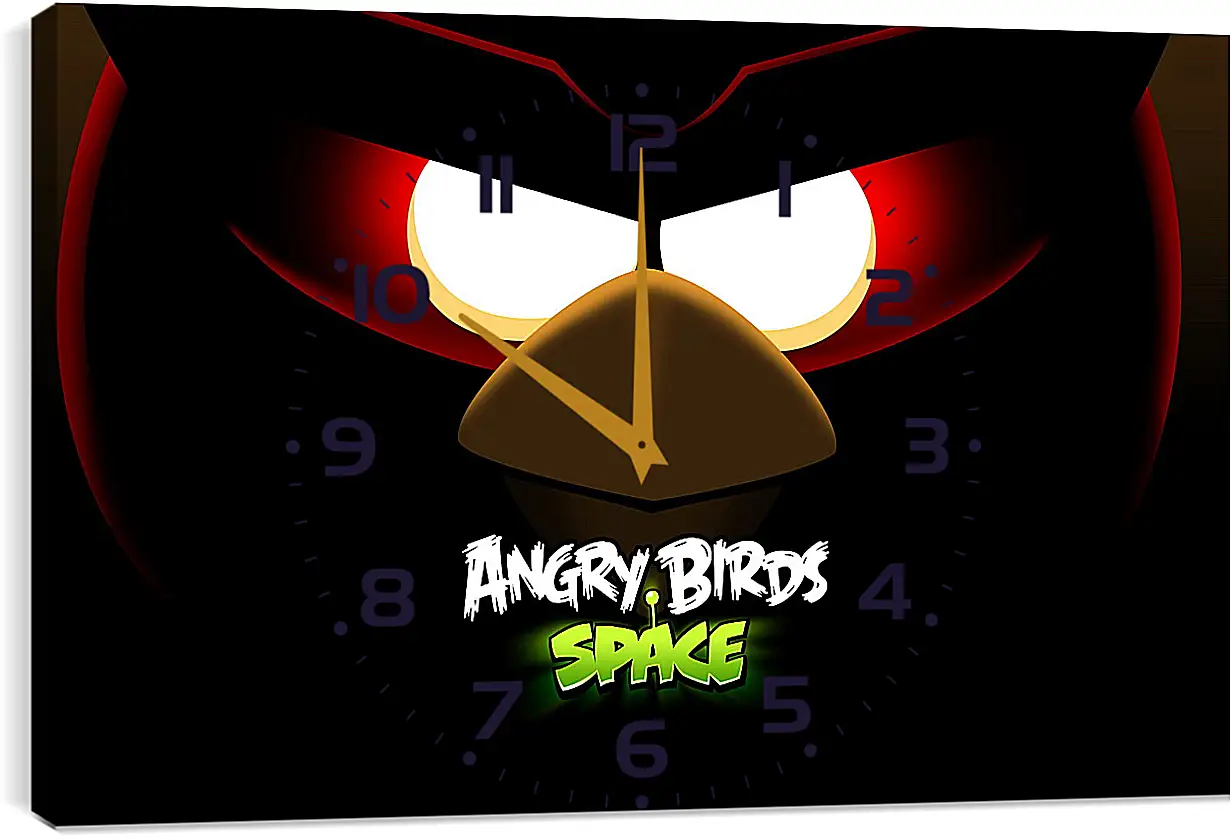 Часы картина - Angry Birds Space
