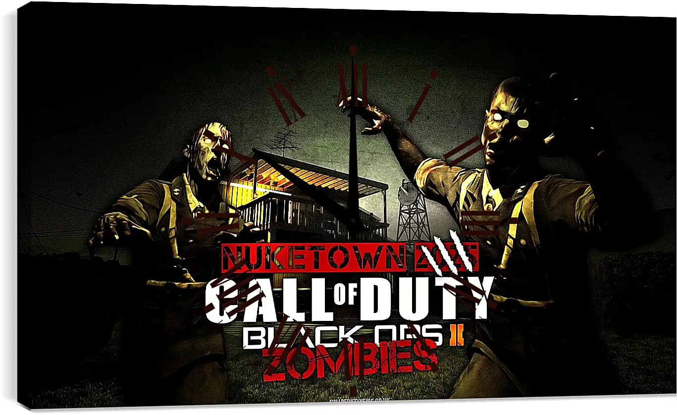 Часы картина - Call Of Duty: Black Ops II