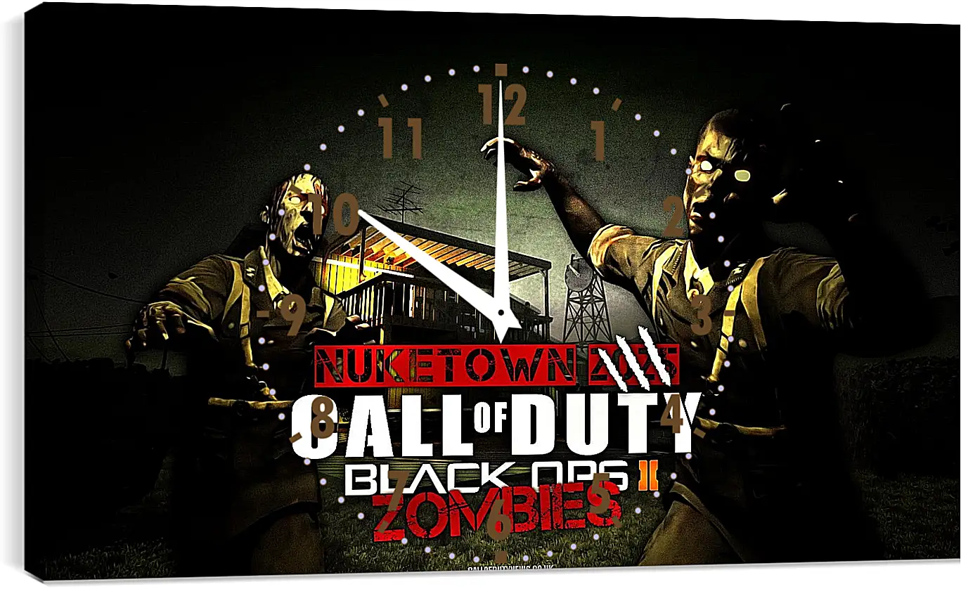 Часы картина - Call Of Duty: Black Ops II