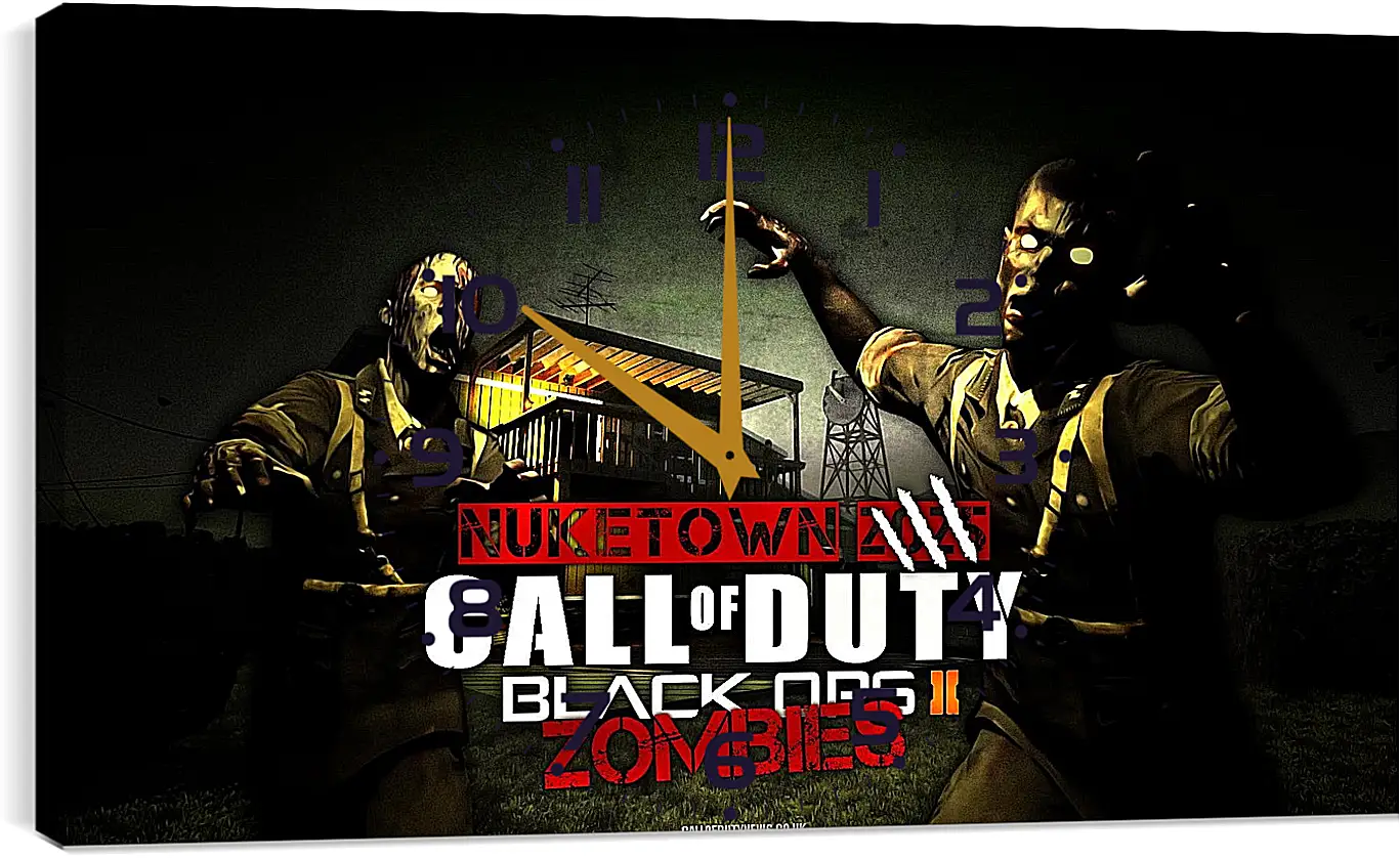 Часы картина - Call Of Duty: Black Ops II