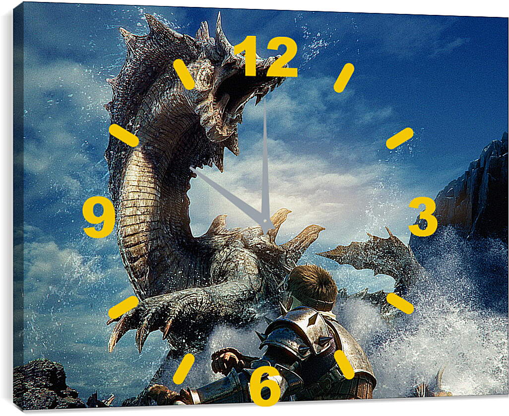 Часы картина - Monster Hunter 3
