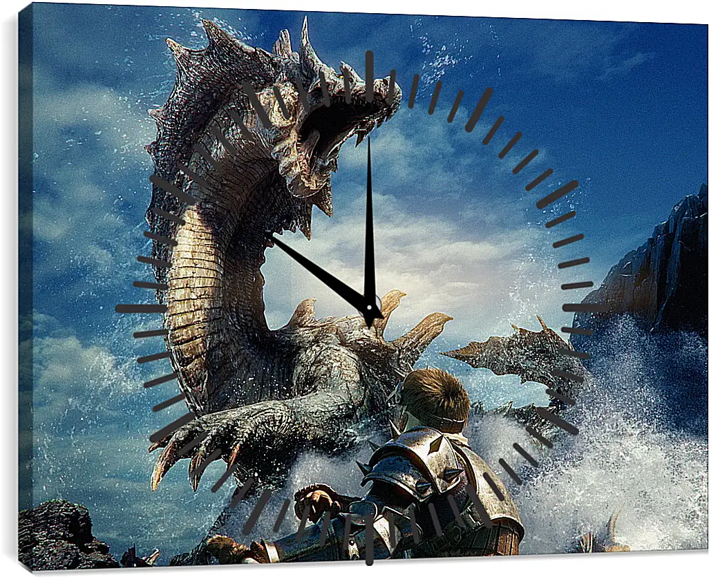 Часы картина - Monster Hunter 3
