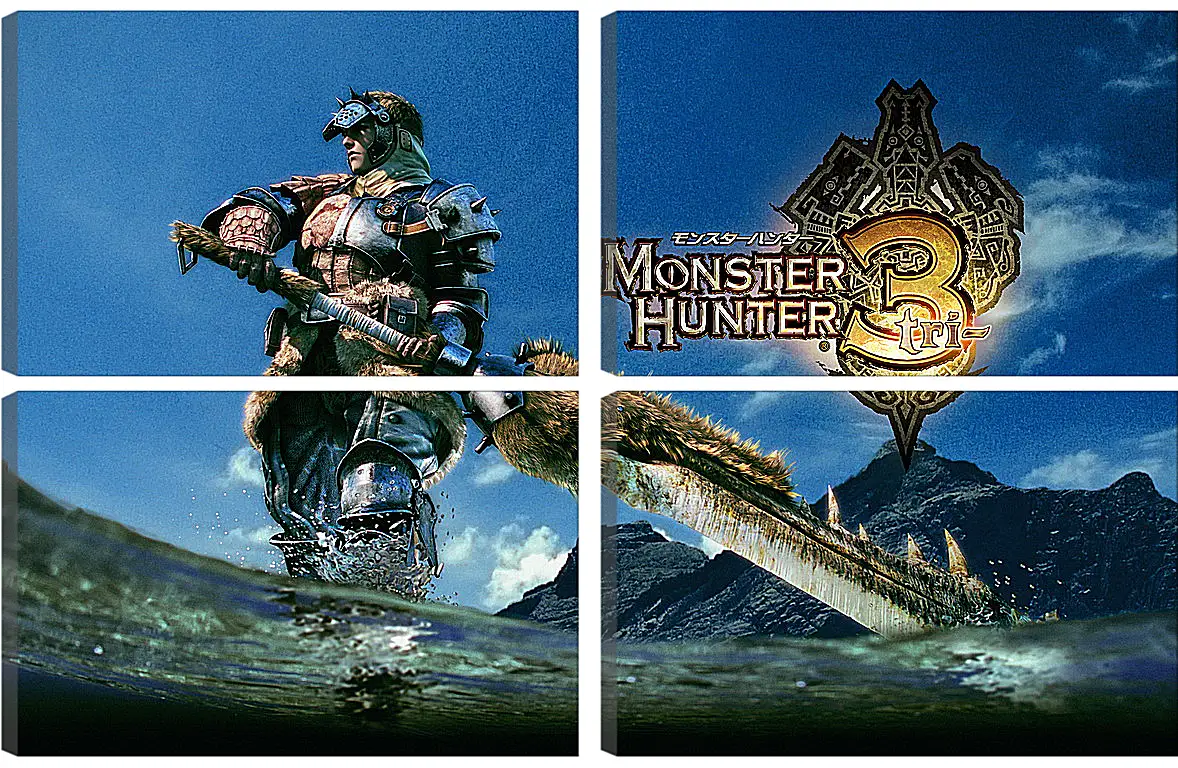 Модульная картина - Monster Hunter 3
