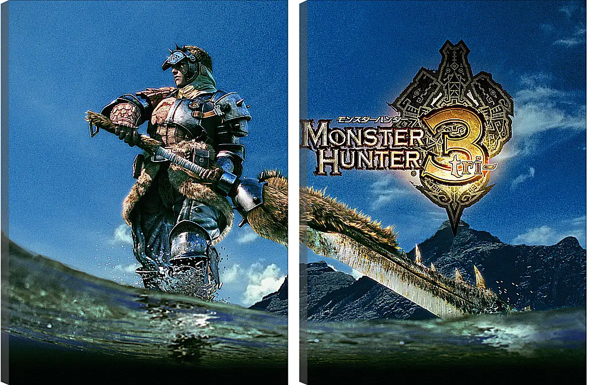 Модульная картина - Monster Hunter 3
