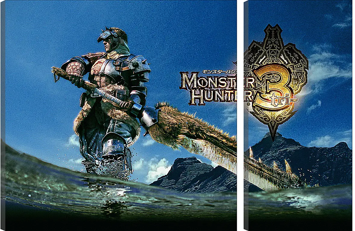 Модульная картина - Monster Hunter 3
