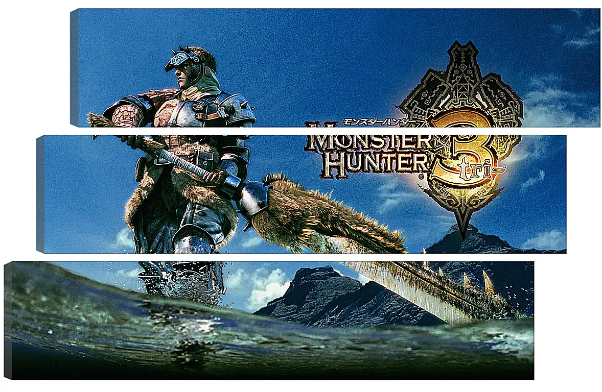 Модульная картина - Monster Hunter 3
