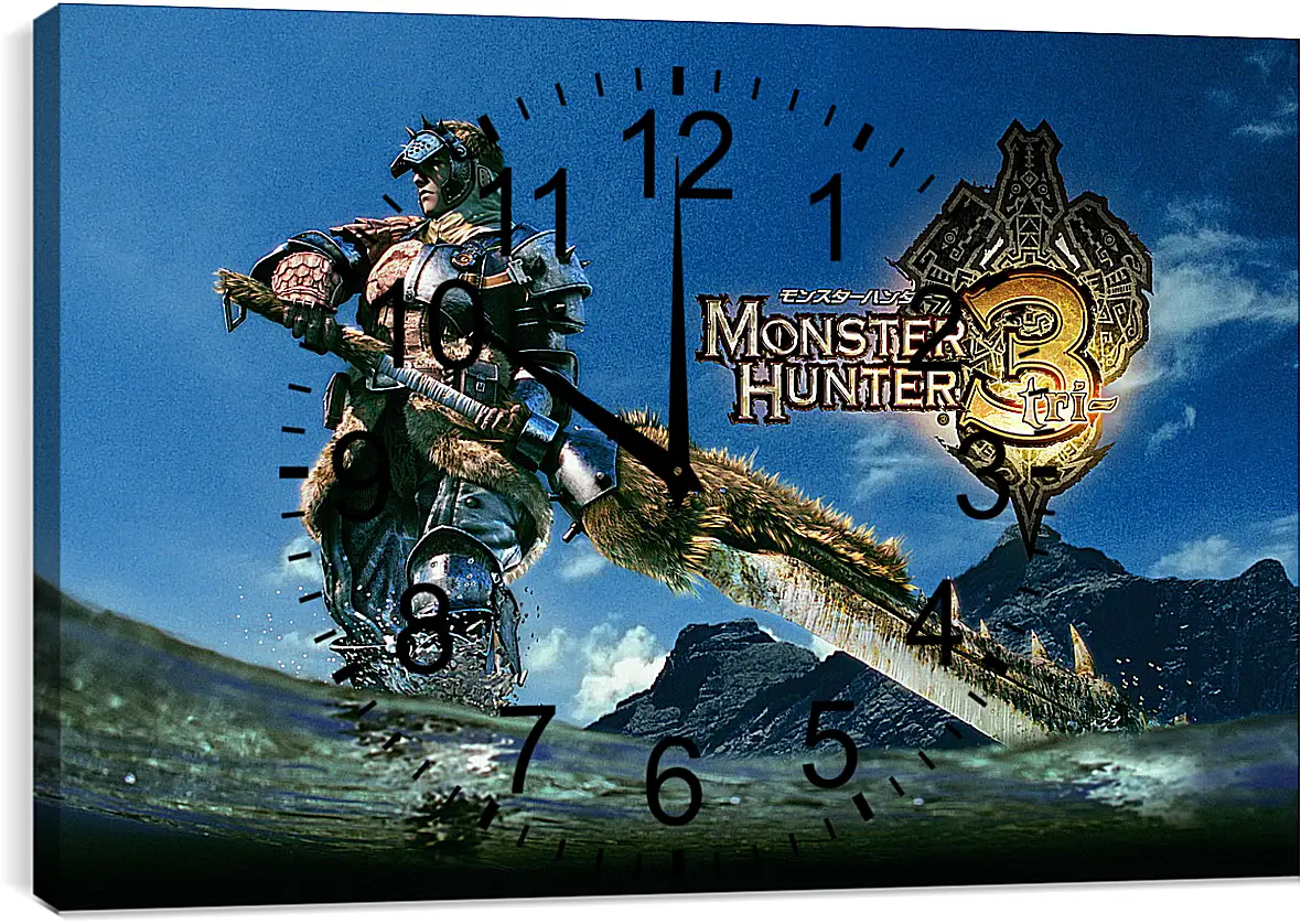 Часы картина - Monster Hunter 3
