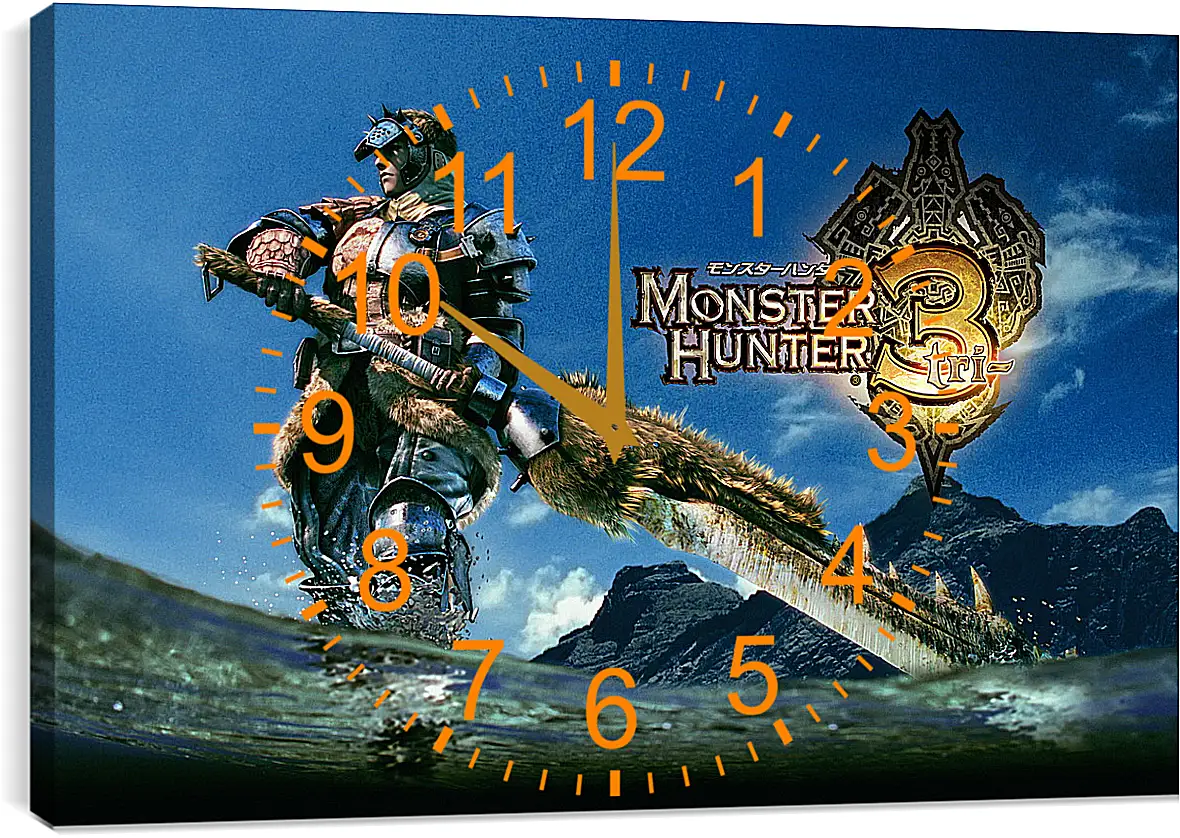 Часы картина - Monster Hunter 3
