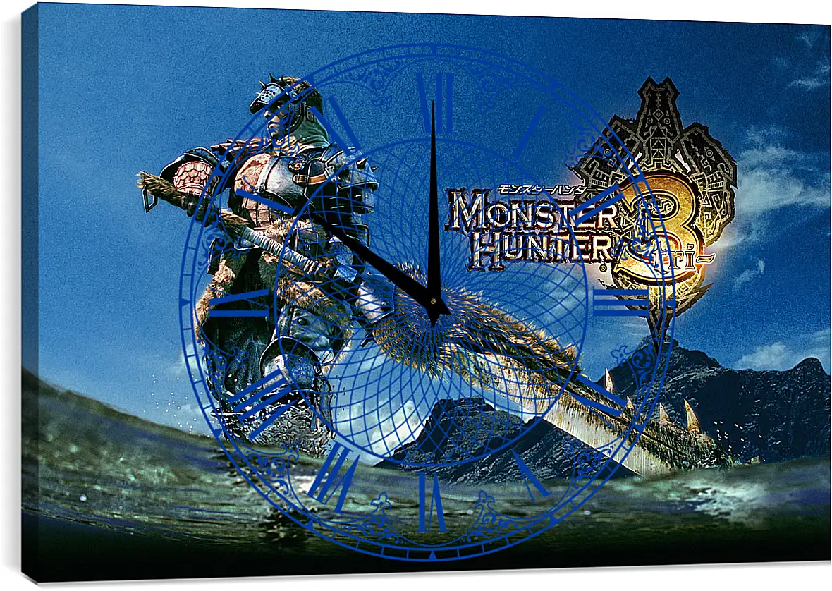 Часы картина - Monster Hunter 3
