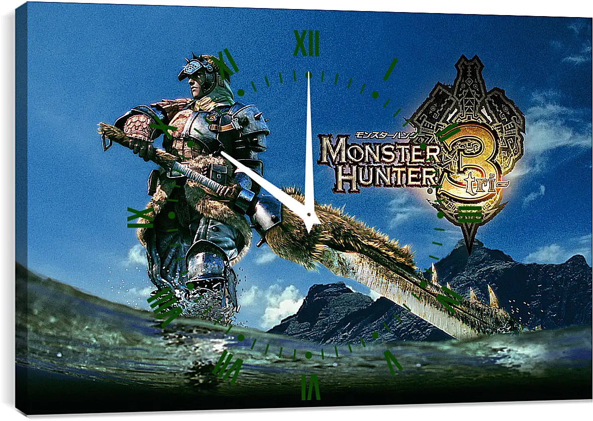 Часы картина - Monster Hunter 3
