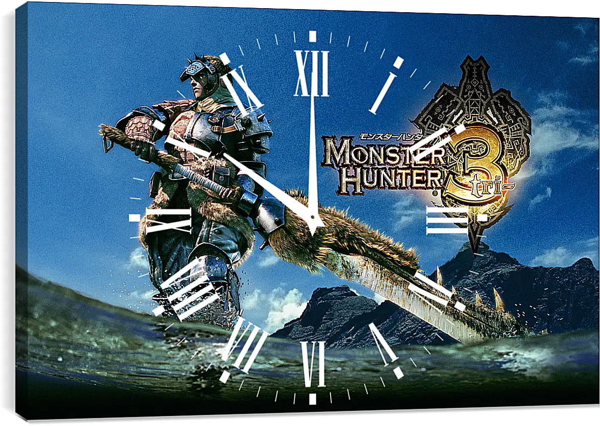 Часы картина - Monster Hunter 3
