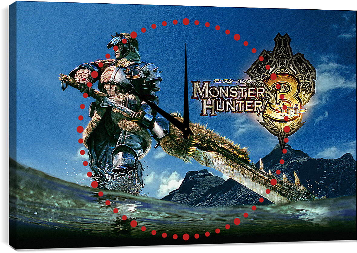 Часы картина - Monster Hunter 3
