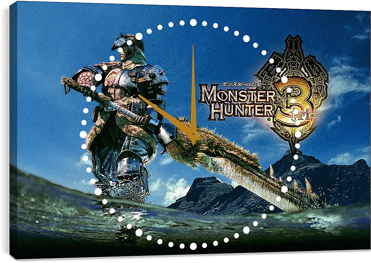 Часы картина - Monster Hunter 3
