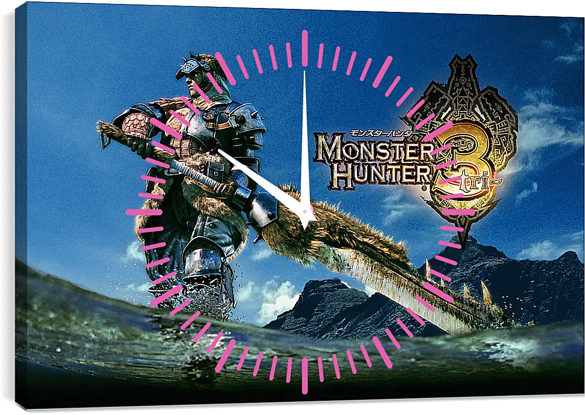 Часы картина - Monster Hunter 3
