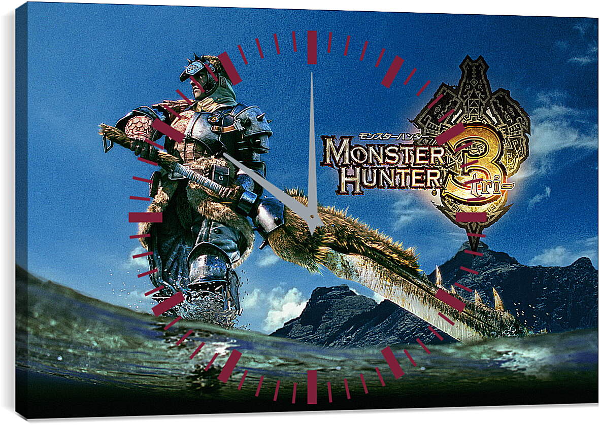 Часы картина - Monster Hunter 3
