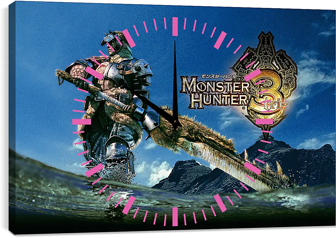 Часы картина - Monster Hunter 3
