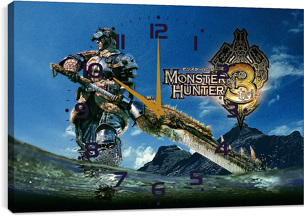 Часы картина - Monster Hunter 3
