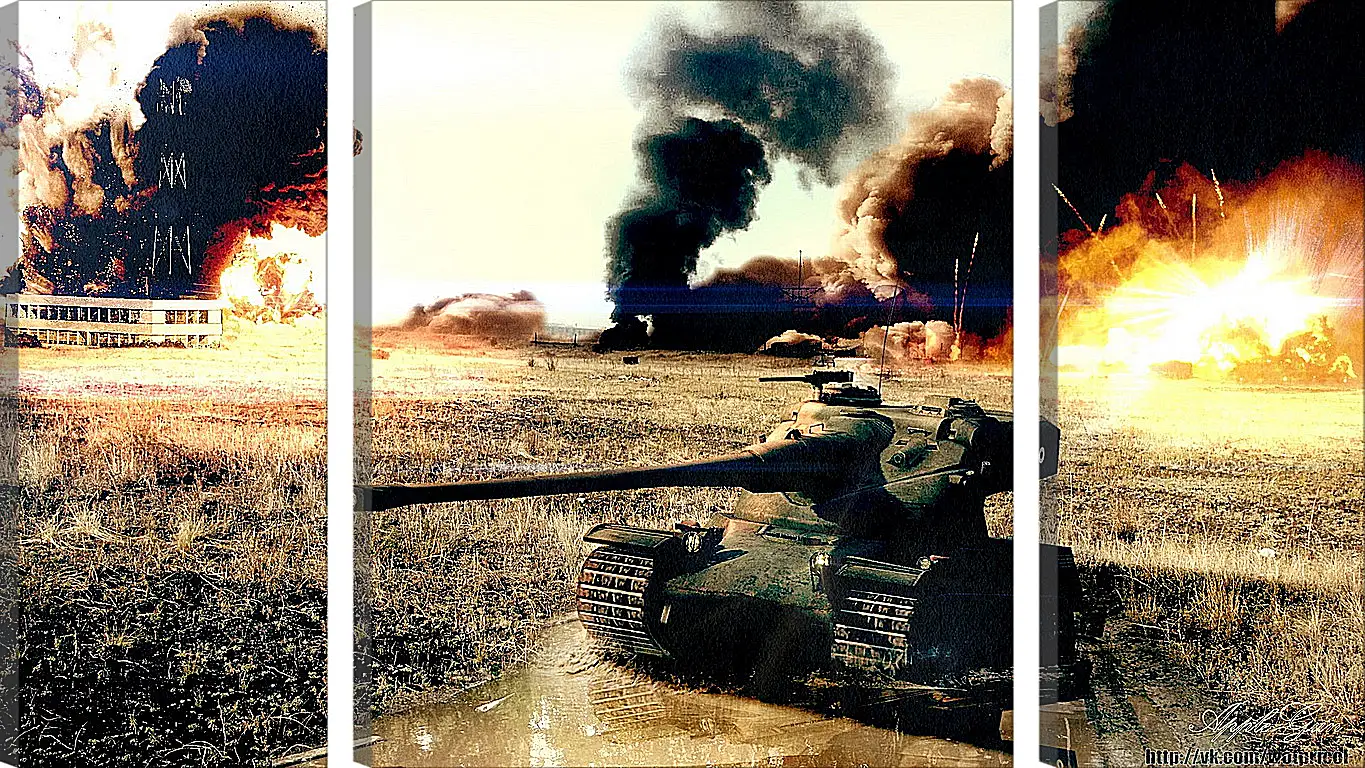 Модульная картина - World Of Tanks