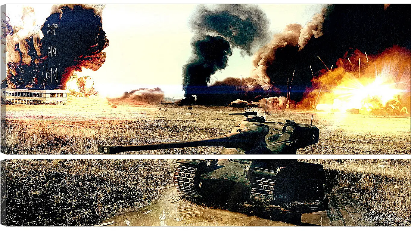 Модульная картина - World Of Tanks