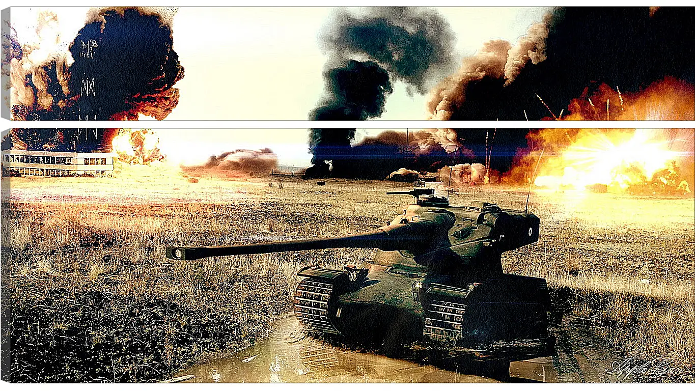 Модульная картина - World Of Tanks