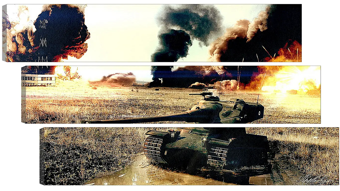 Модульная картина - World Of Tanks