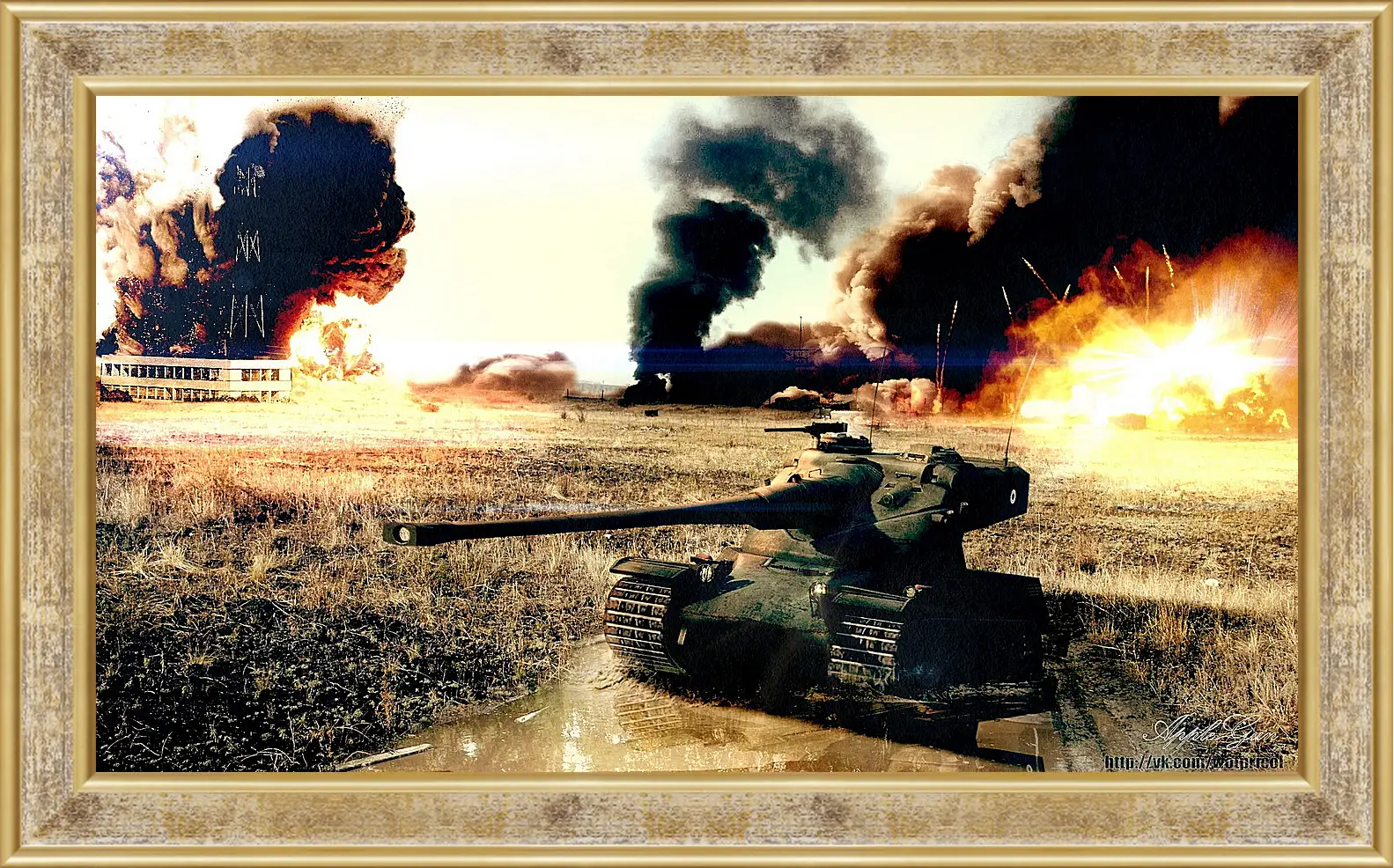 Картина в раме - World Of Tanks