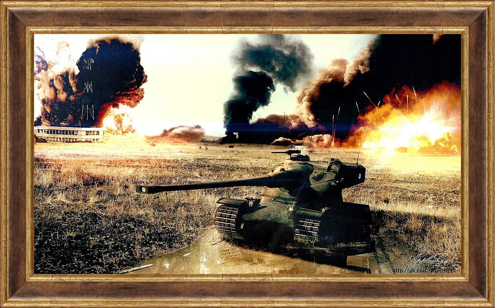 Картина в раме - World Of Tanks