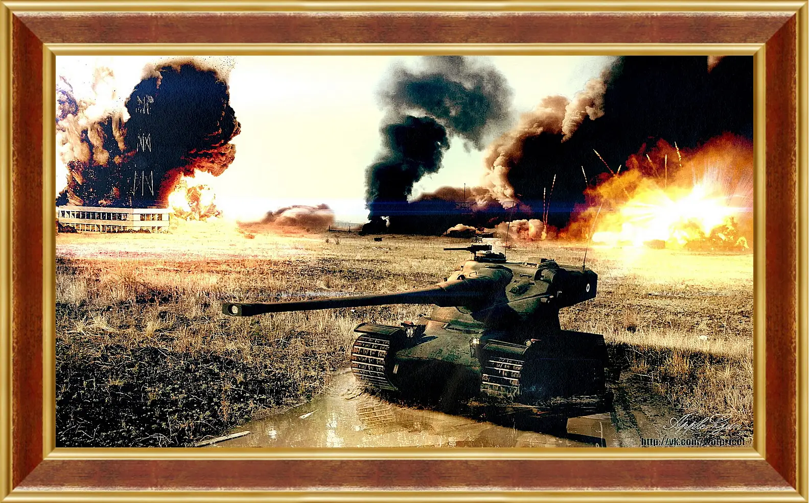 Картина в раме - World Of Tanks