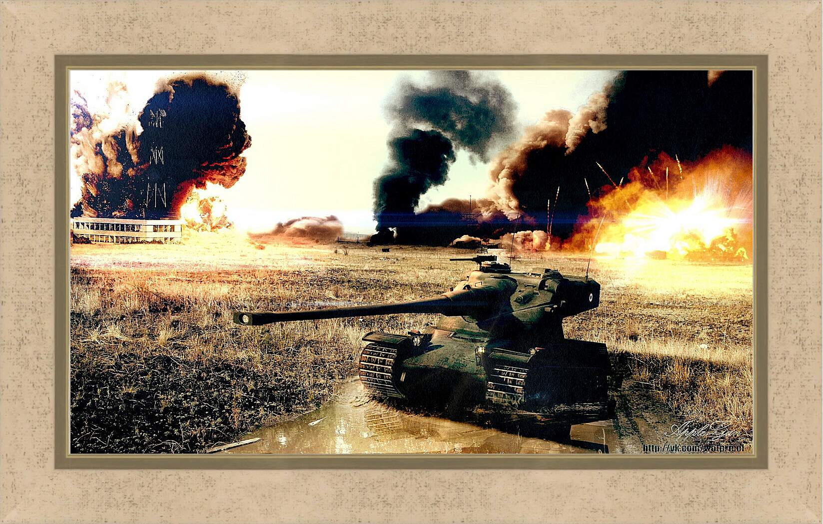 Картина в раме - World Of Tanks