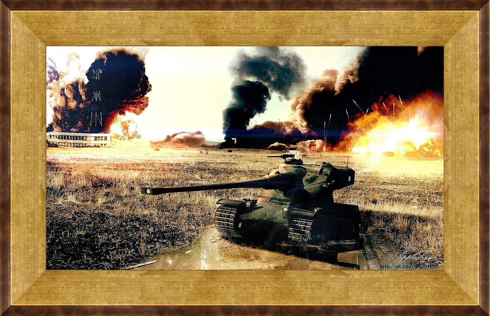 Картина в раме - World Of Tanks