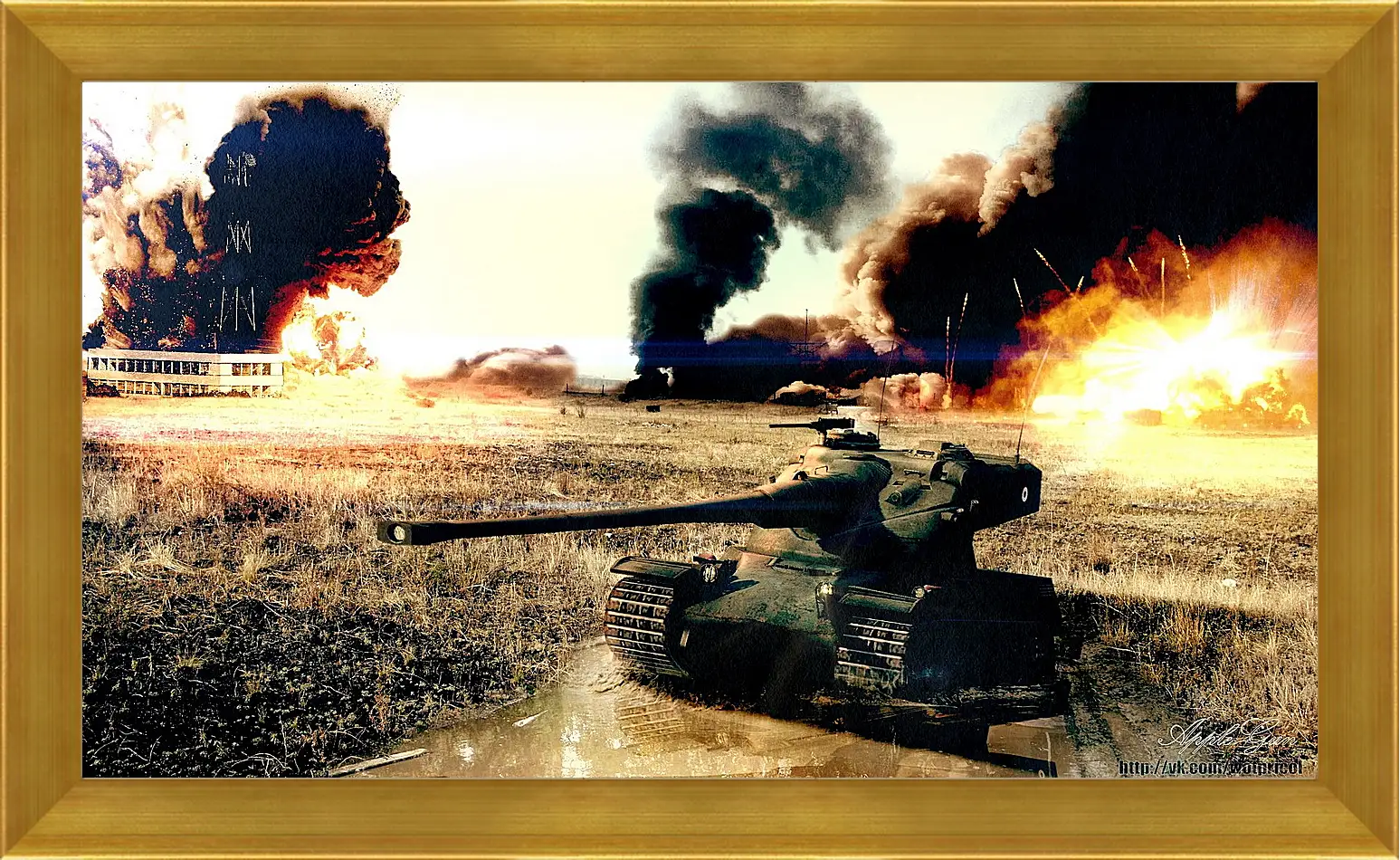 Картина в раме - World Of Tanks