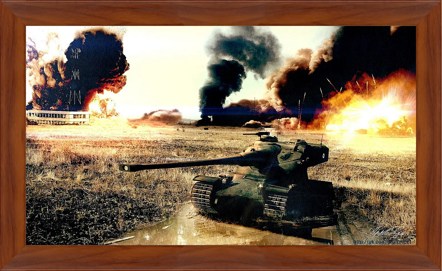 Картина в раме - World Of Tanks