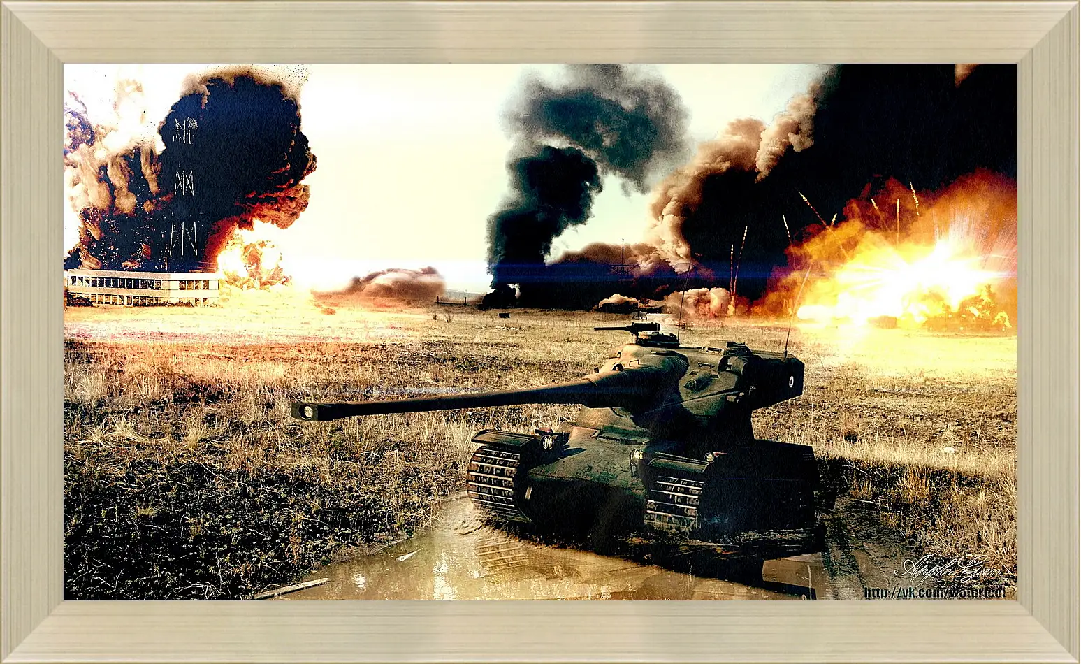 Картина в раме - World Of Tanks