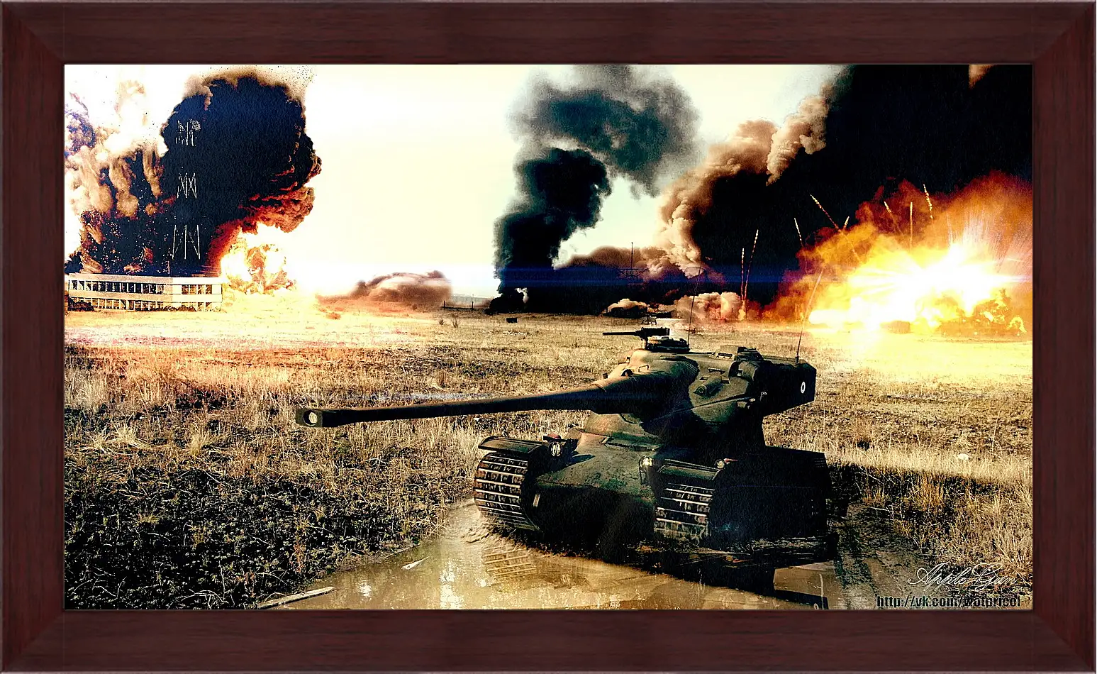 Картина в раме - World Of Tanks