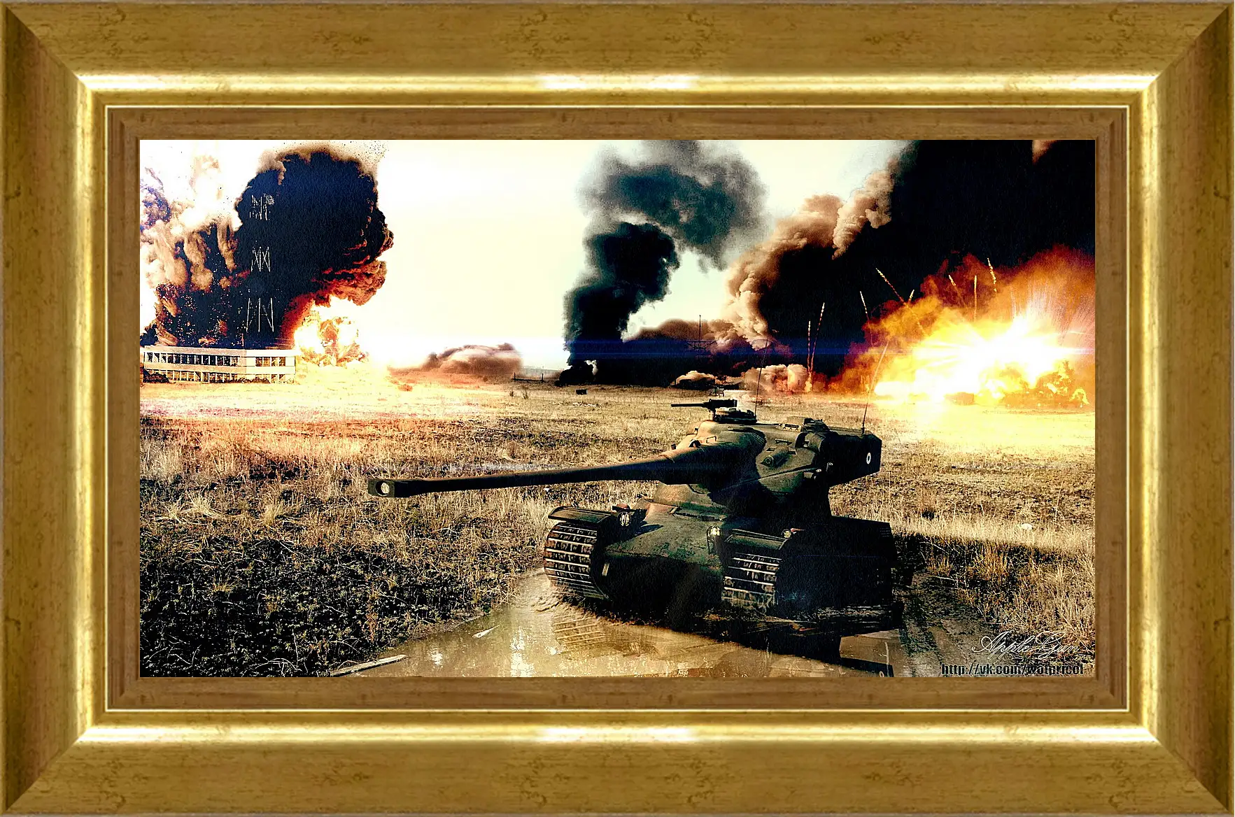 Картина в раме - World Of Tanks