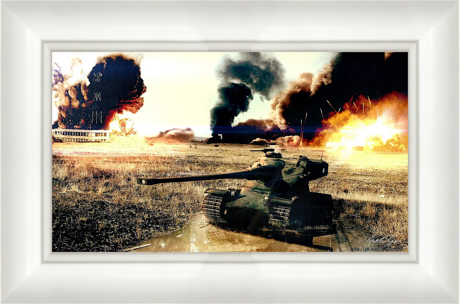 Картина в раме - World Of Tanks