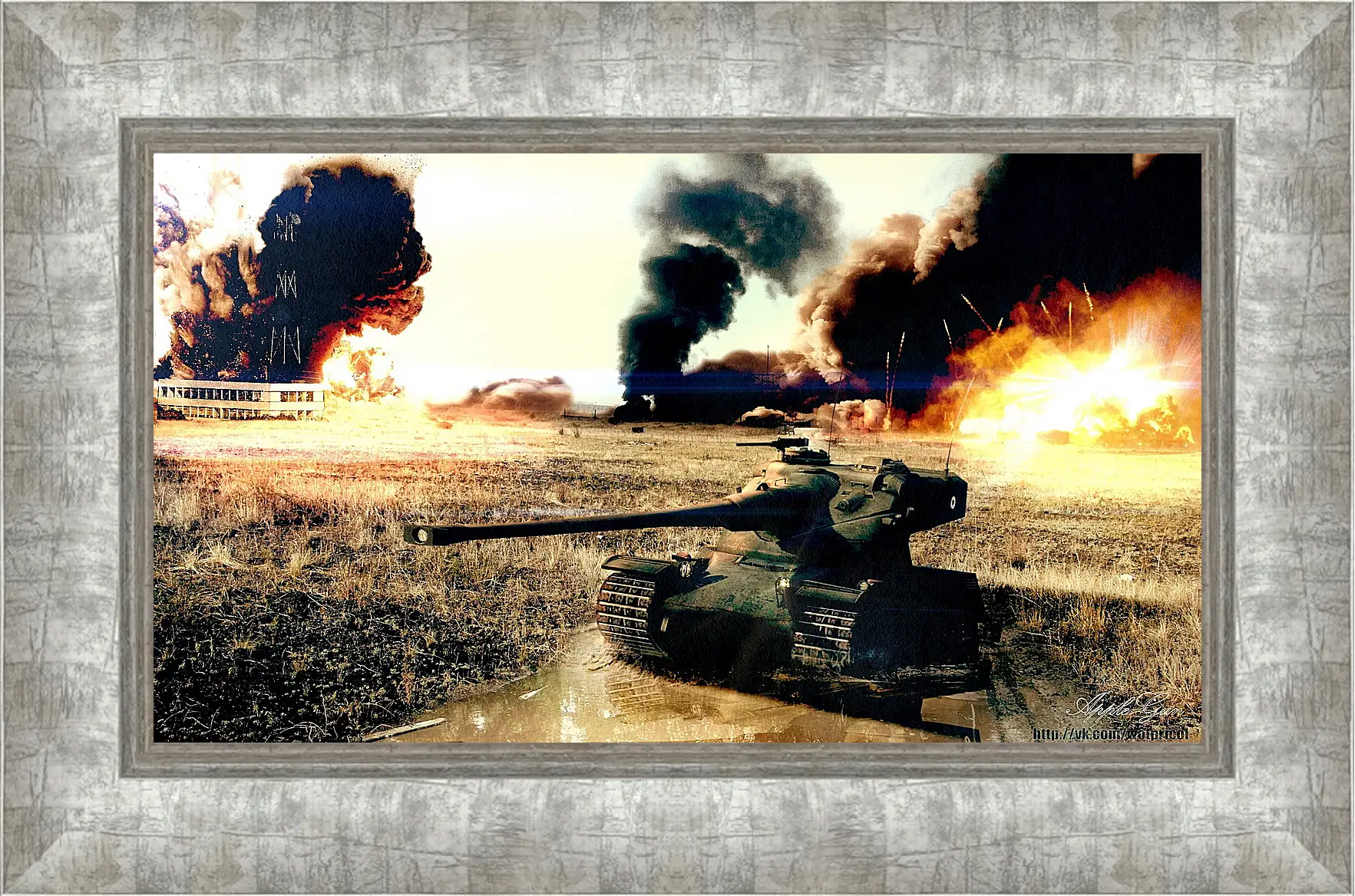 Картина в раме - World Of Tanks