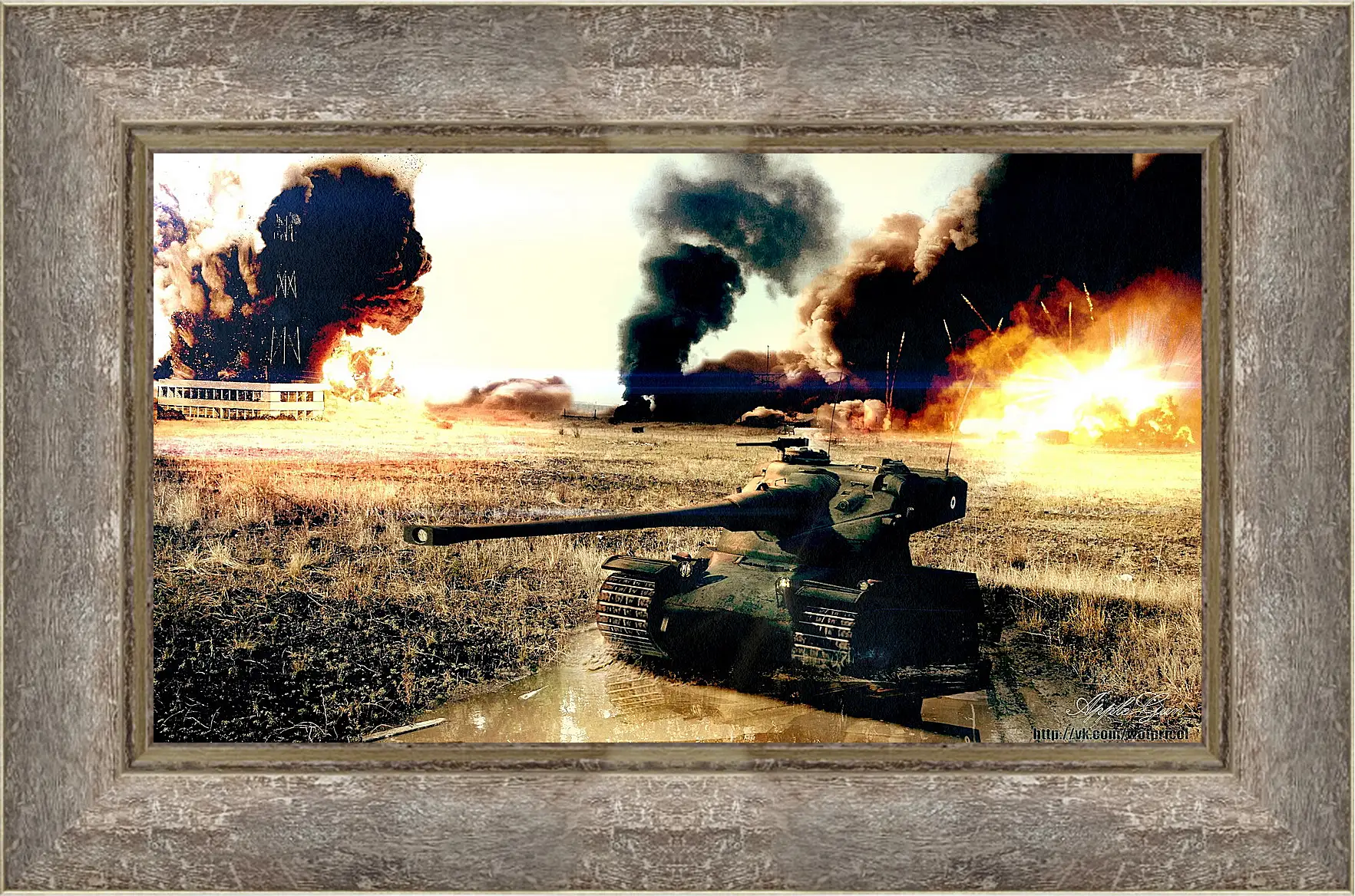 Картина в раме - World Of Tanks