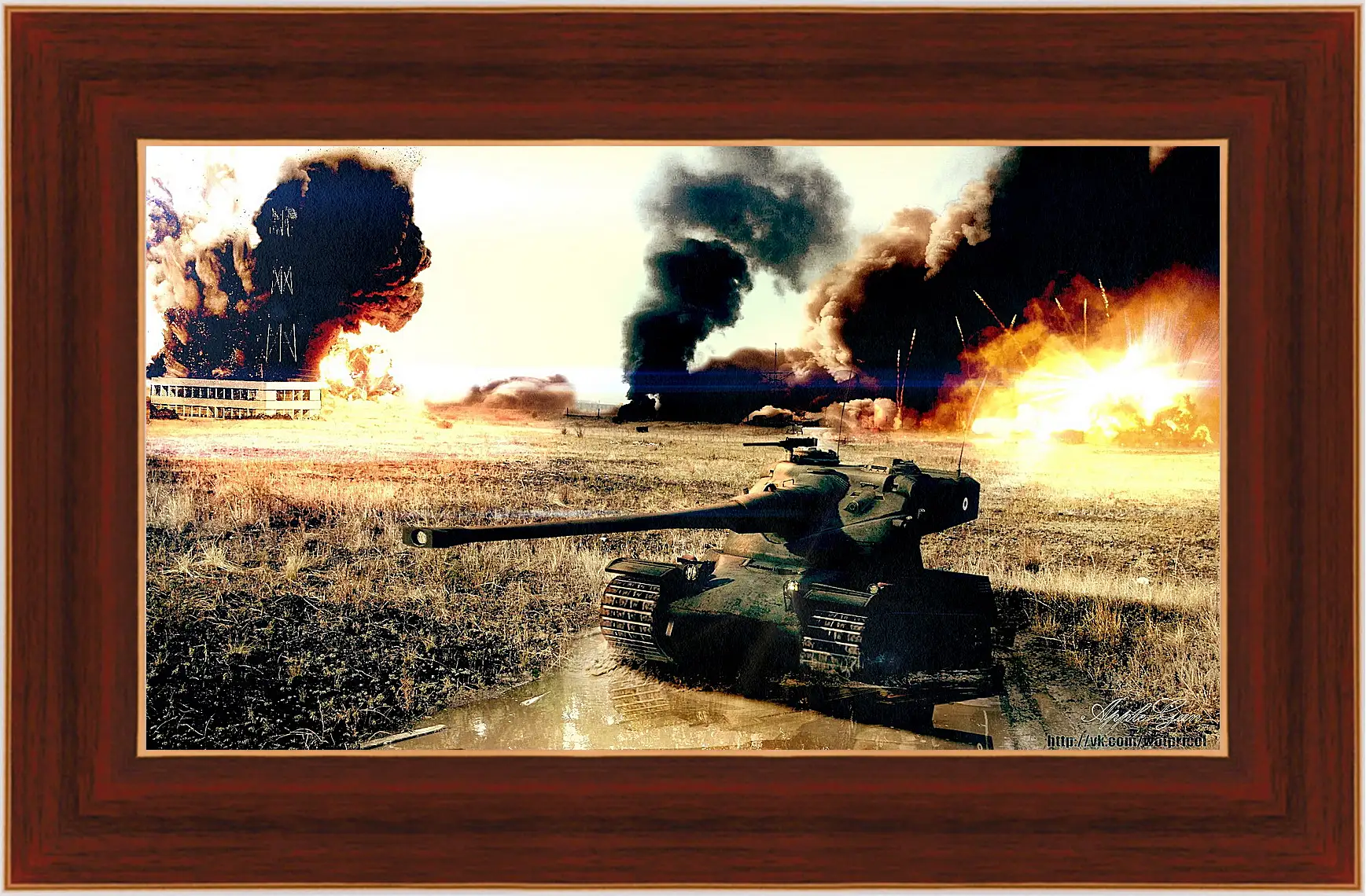 Картина в раме - World Of Tanks