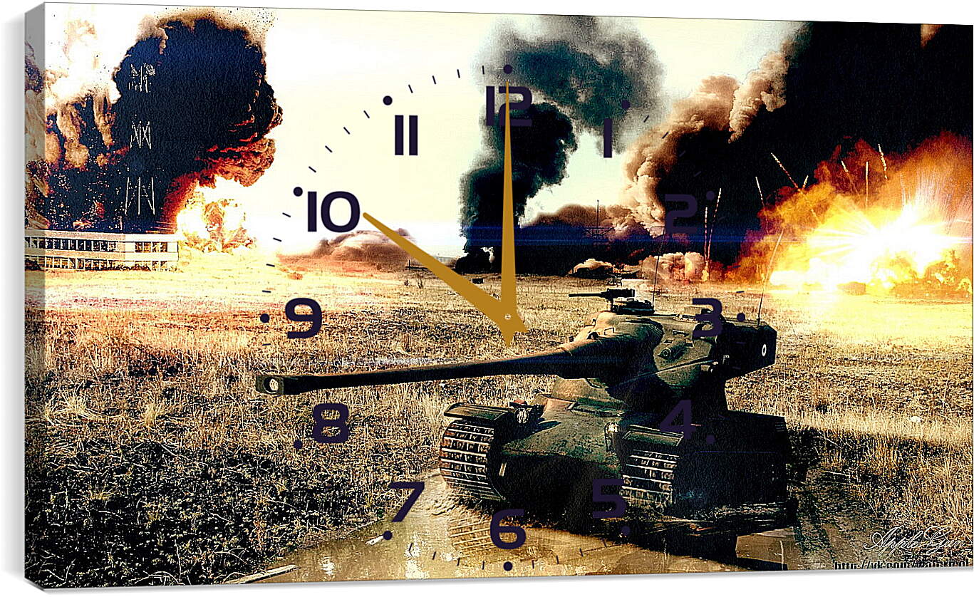 Часы картина - World Of Tanks