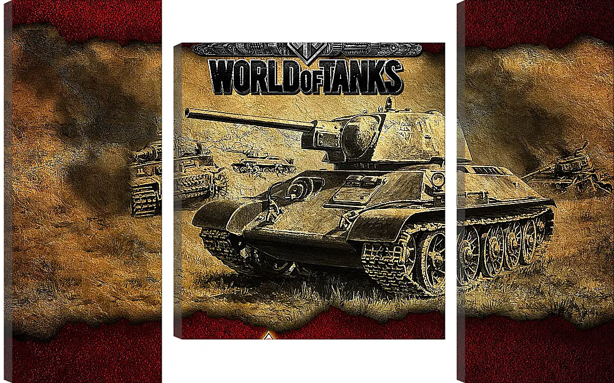 Модульная картина - World Of Tanks