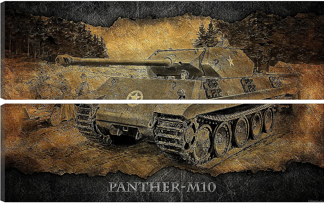 Модульная картина - World Of Tanks